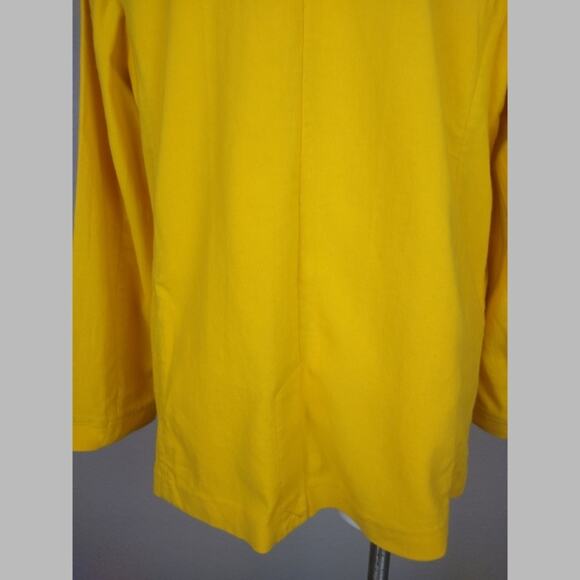 NWOT Soft Surroundings Yellow Cotton Blair Jacket Size Medium - Picture 13 of 14